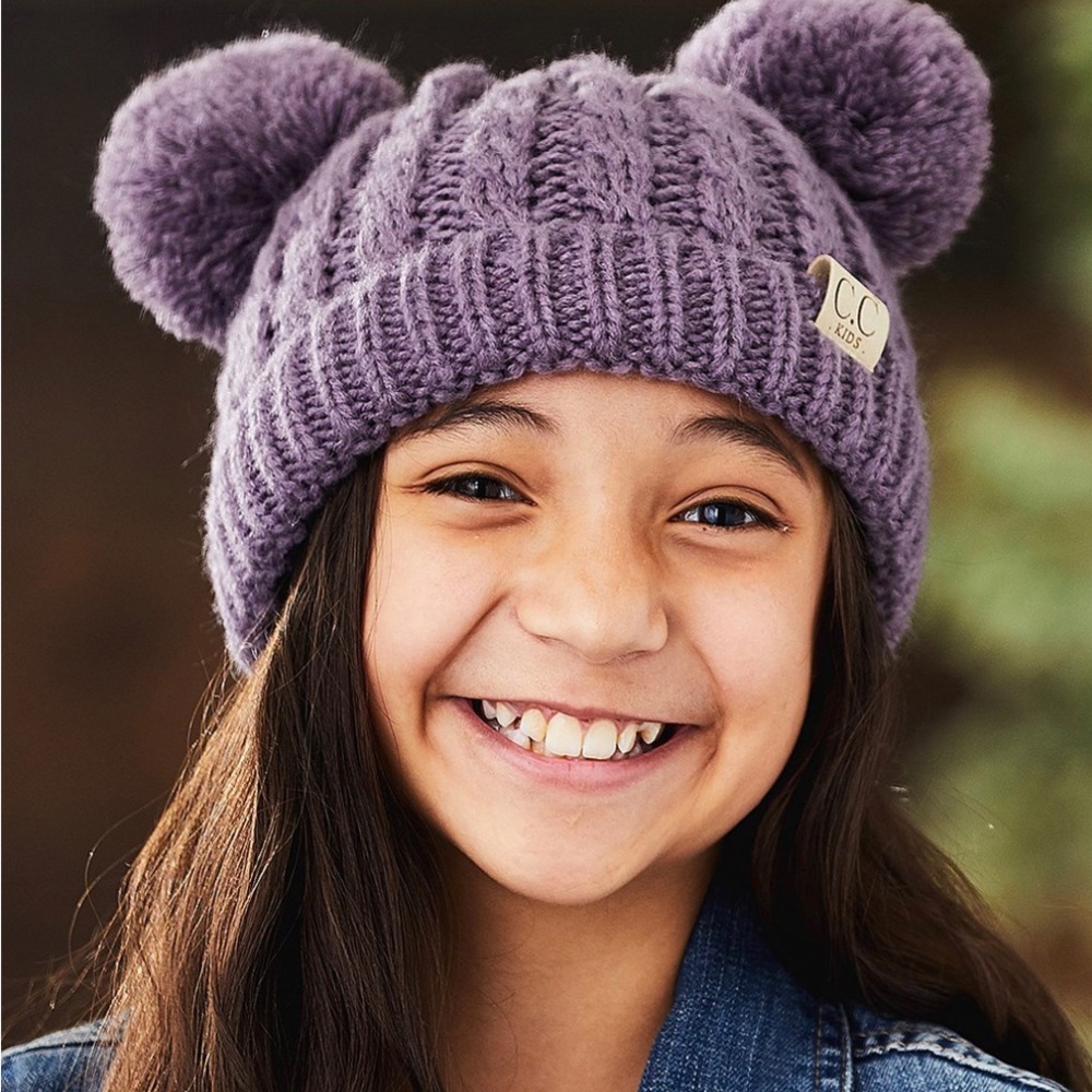 Kids Pom Pom Beanie